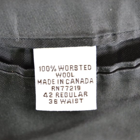 Pronto Uomo 42R Sport Coat Blazer Suit Jacket Blac - Picture 6 of 8